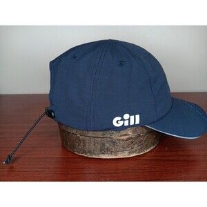 Gill Technical UV Cap Hat Navy Blue OSFA  Adjustable Fit 100% Nylon Unstructured